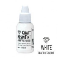 Краситель непрозрачный для смолы и полимеров CraftResinTint, Белый, 10мл (1шт)